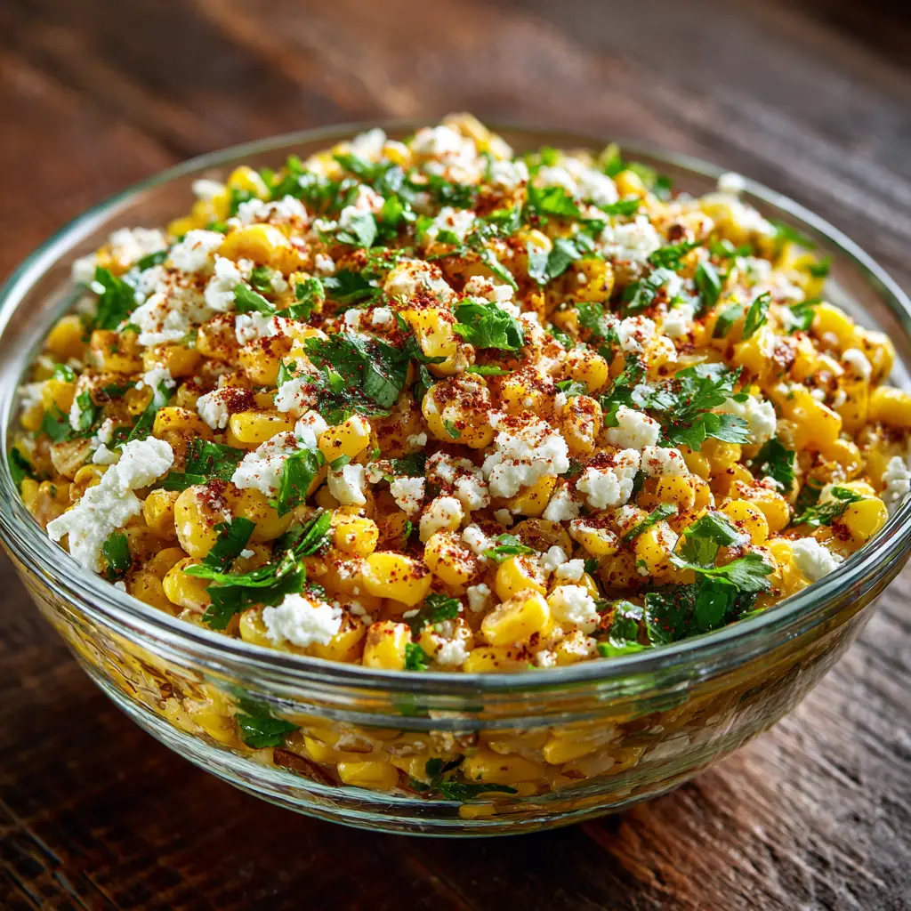Mexican Street Corn Salad With Charred Corn and Cotija