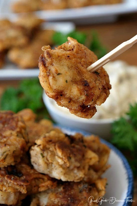 Chicken Fried Steak Bites with Crunchy Seasoned Coating