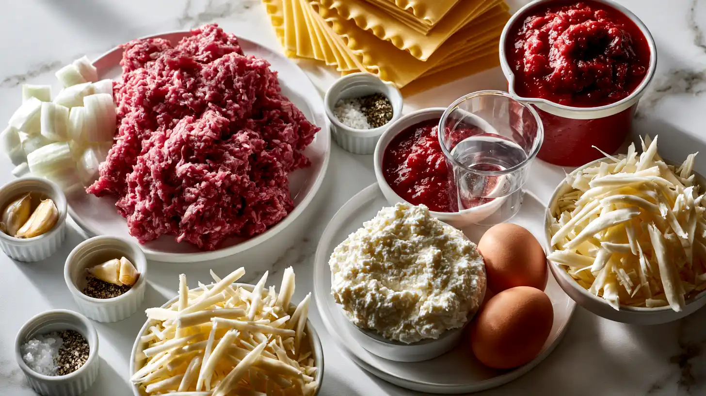 Slow Cooker Lasagna with Lean Ground Beef and Creamy Ricotta Layers