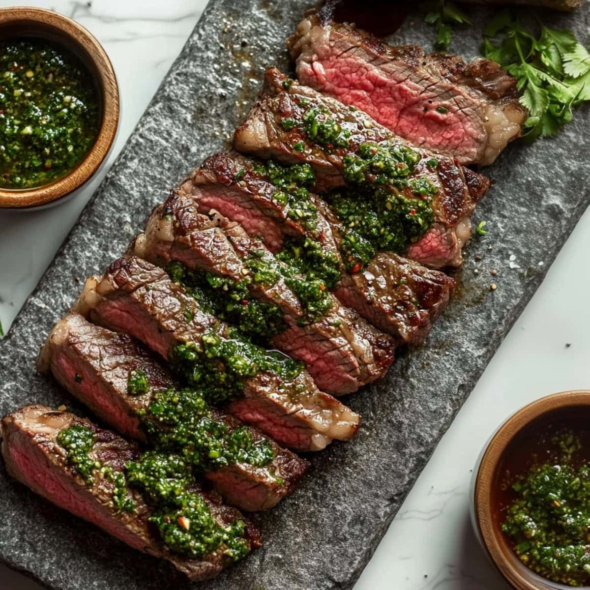 Chimichurri Steak with Garlicky Parsley and Golden-Brown Crust