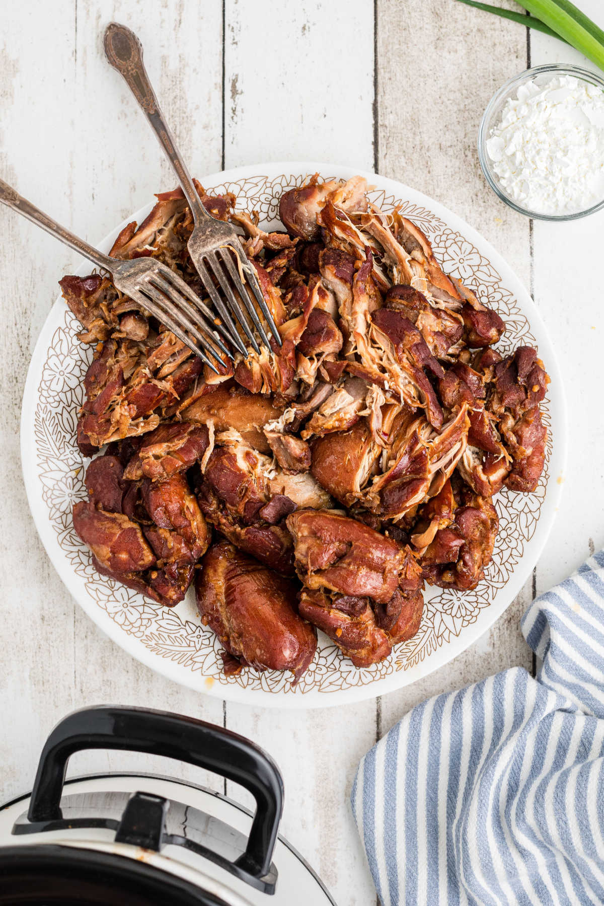 Crock Pot Bourbon Chicken with Sweet Tangy Brown Sugar Sauce