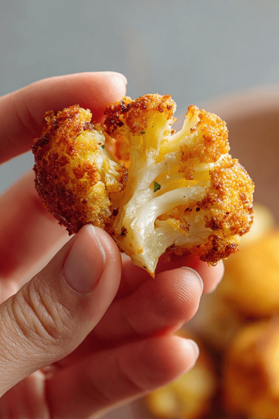 Crispy Parmesan Cauliflower Bites with Golden Panko Crust