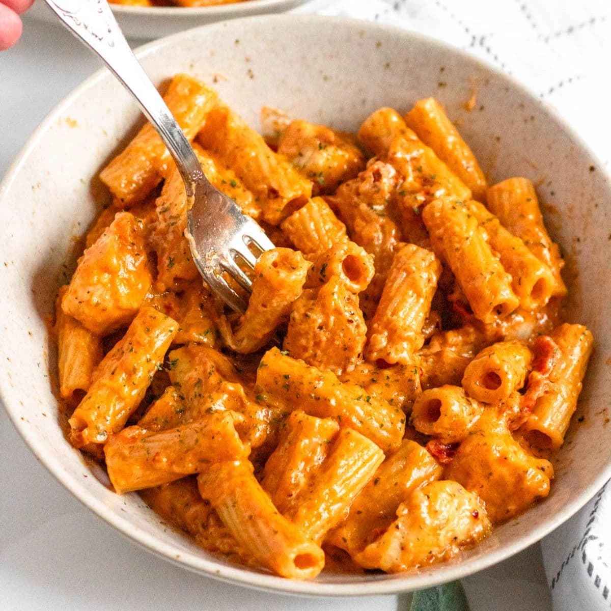 Marry Me Chicken Pasta with Sun-Dried Tomatoes and Parmesan