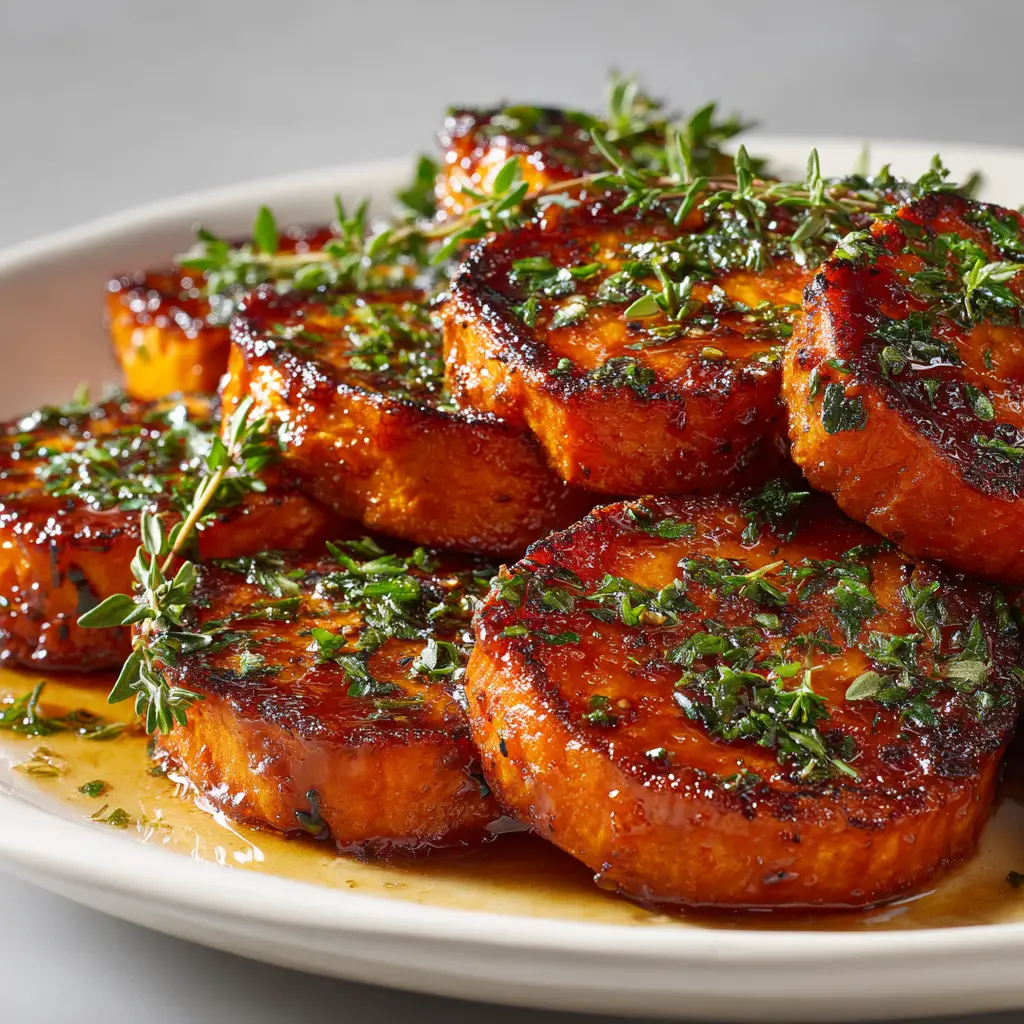 Melting Sweet Potatoes with Buttery Brown Sugar Glaze