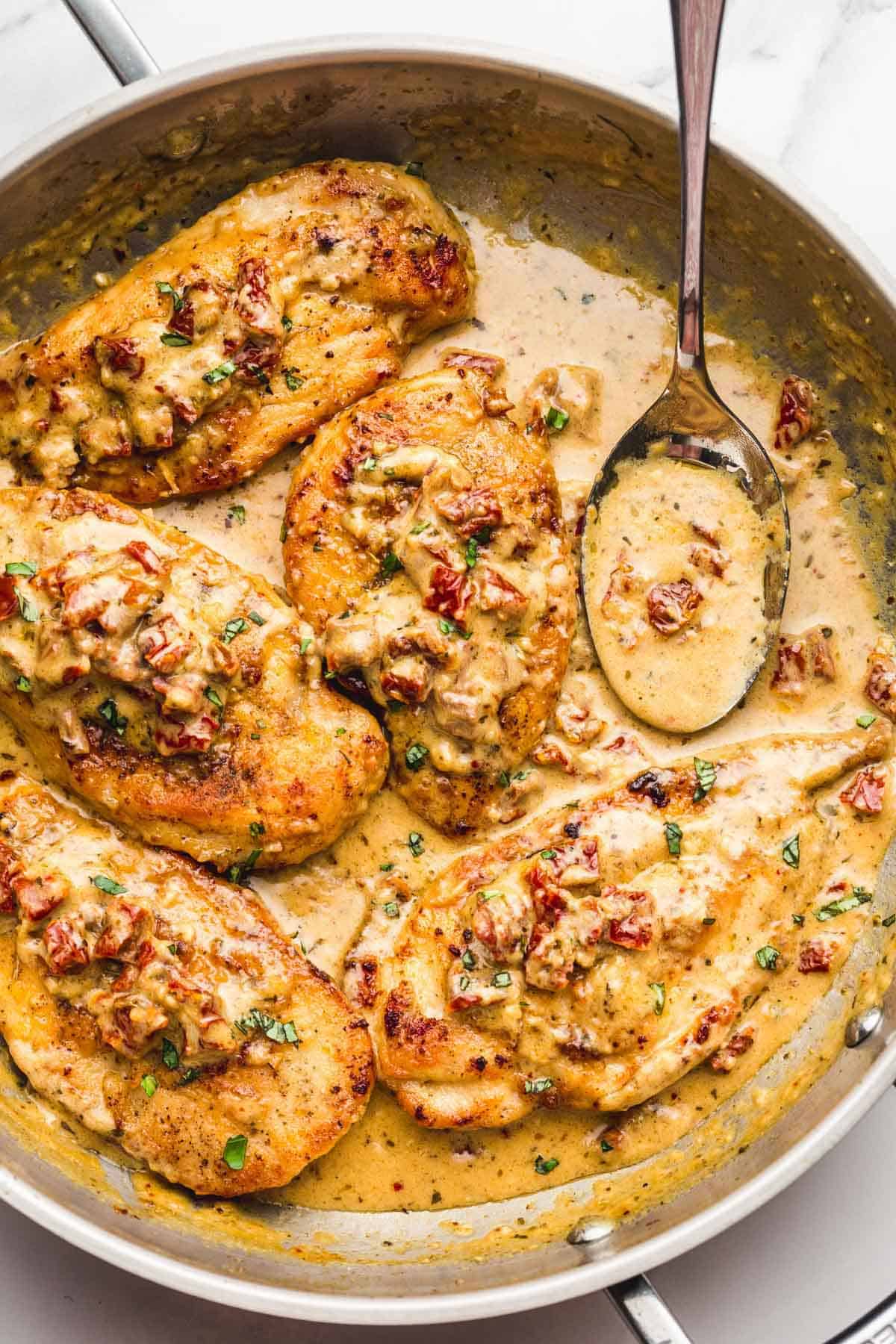 Marry Me Chicken with Creamy Parmesan Sundried Tomato Sauce