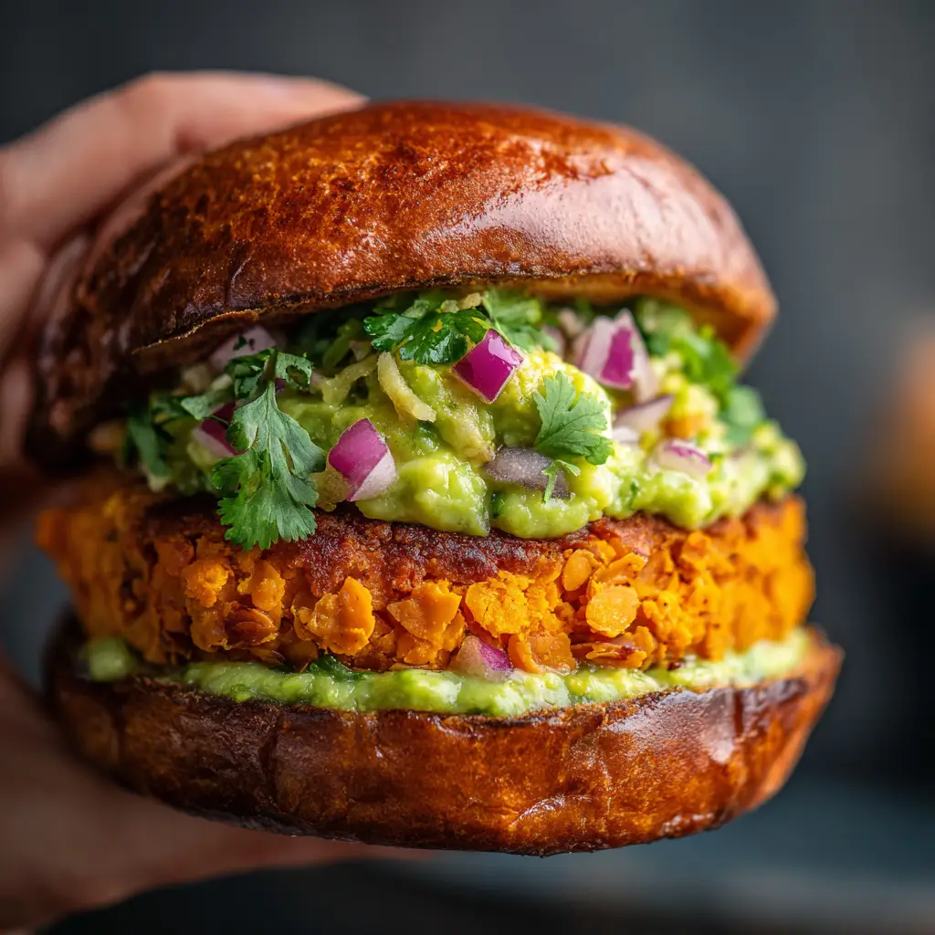Sweet Potato and Red Lentil Patties with Cilantro and Smoked Paprika