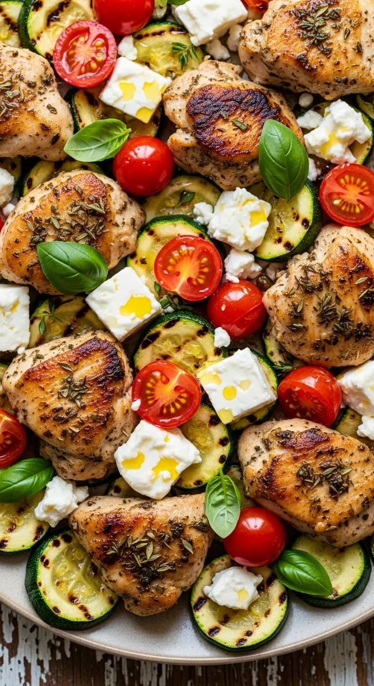 Mediterranean Chicken with Zucchini and Feta: A Simple Weeknight Delight