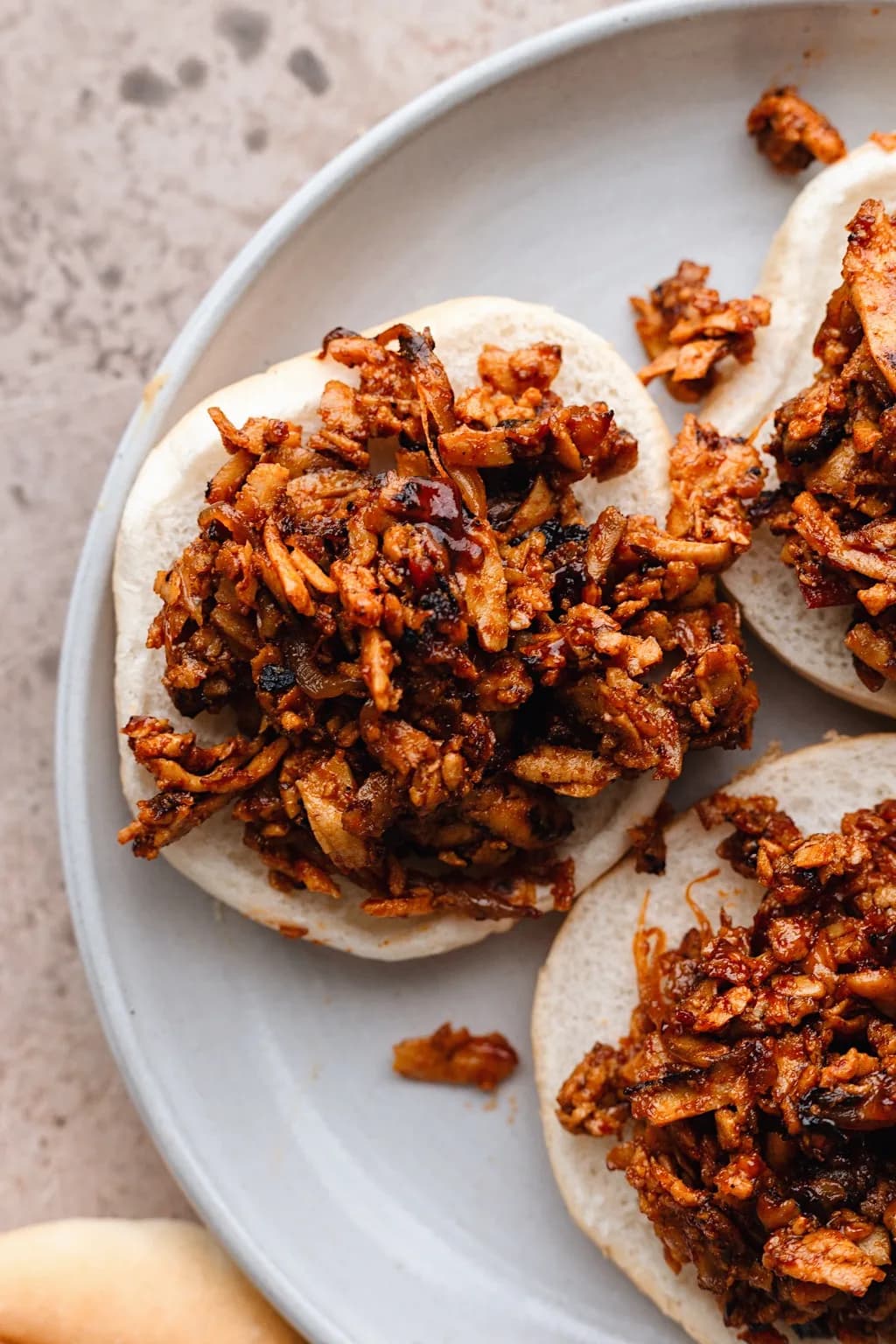 BBQ Tofu Pulled Pork with Sticky Smoky Sauce