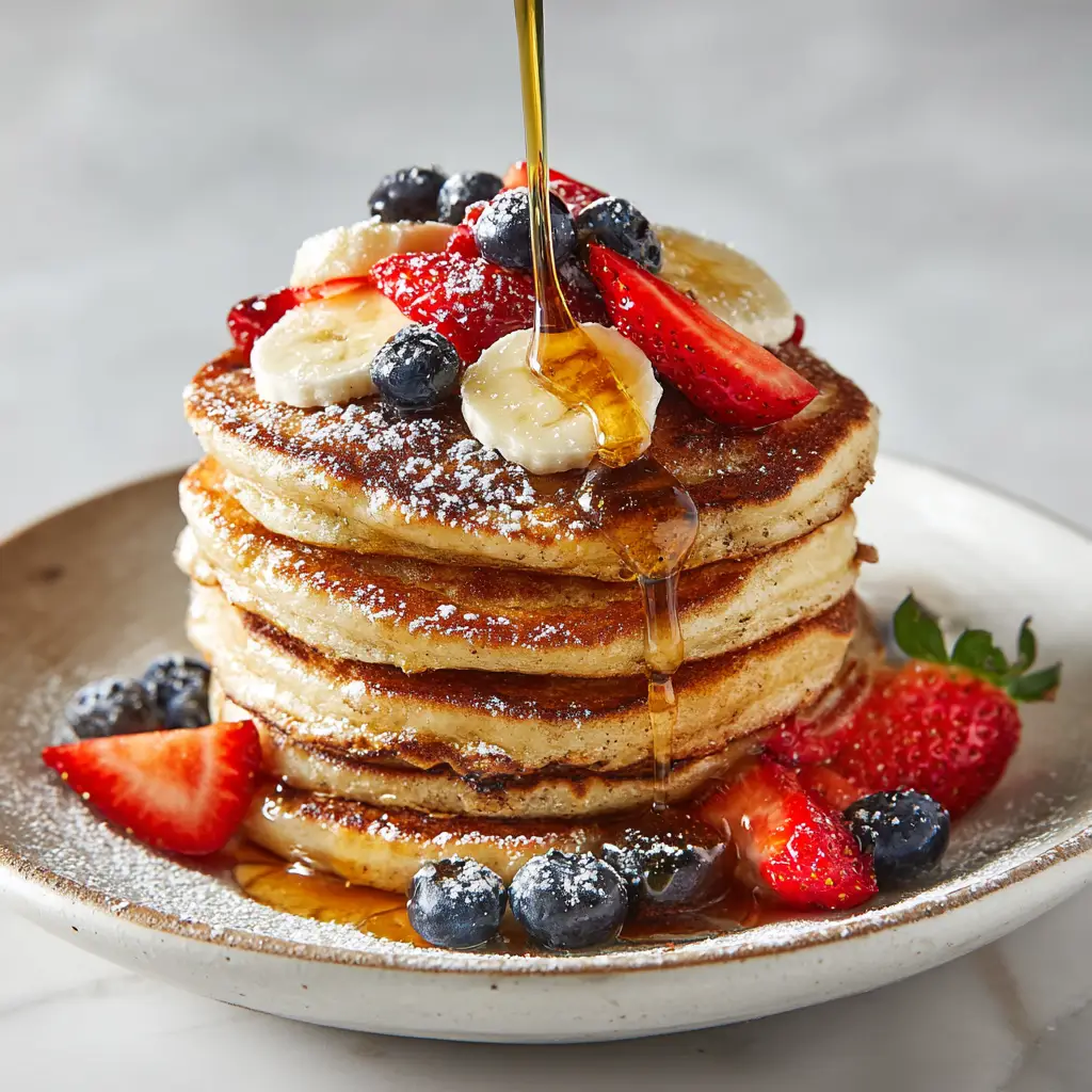 Fluffy Pancake Recipe with Homemade Buttermilk