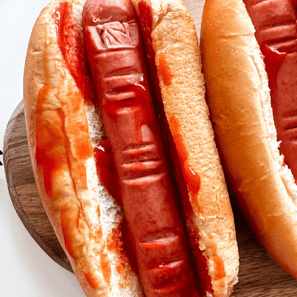 Halloween Finger Hot Dogs With Tangy Ketchup Blood Effect