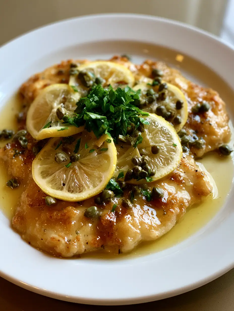 Chicken Piccata with Lemon Butter Sauce and Capers