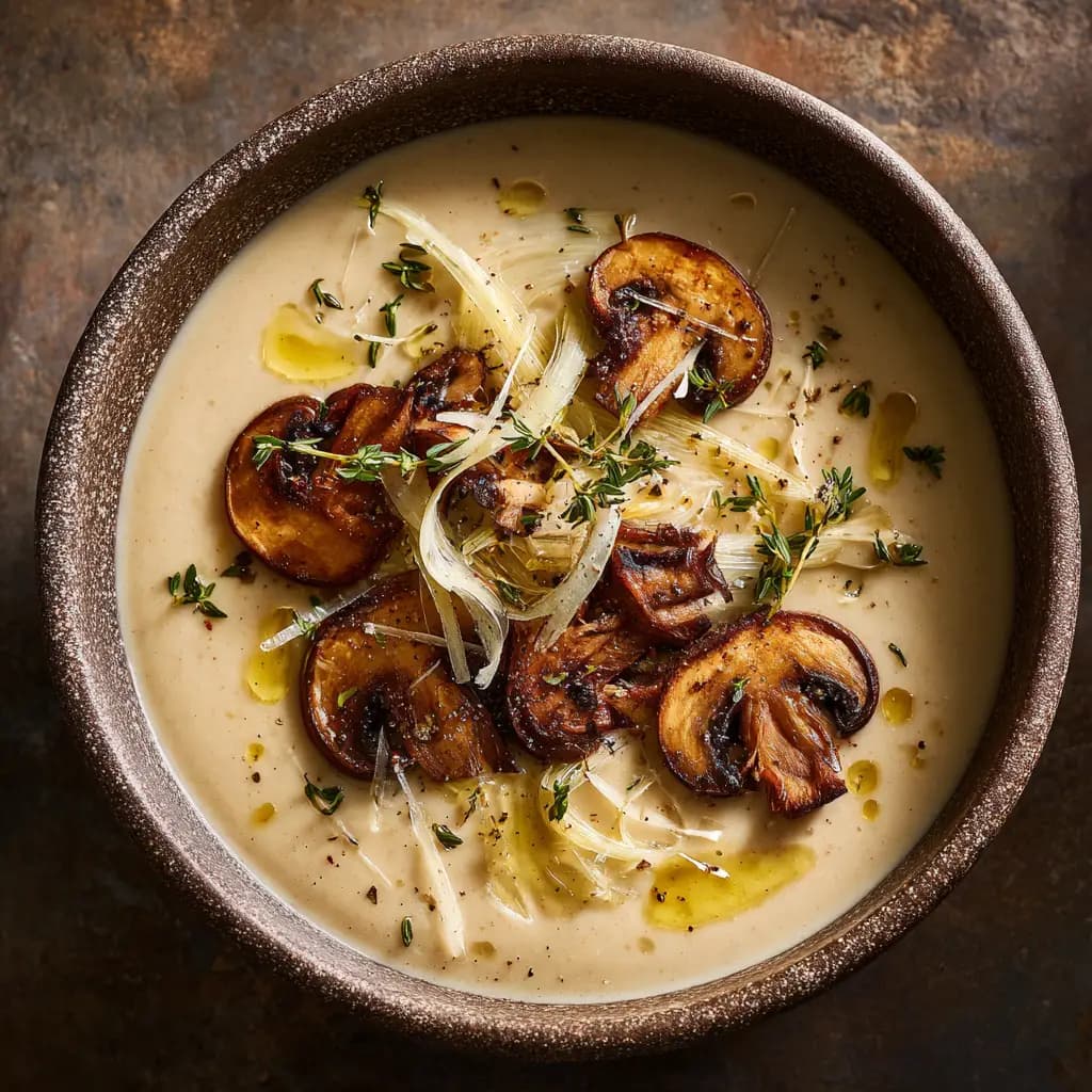 Creamy Vegetable Soup with Roasted Cauliflower and Yukon Gold Potatoes