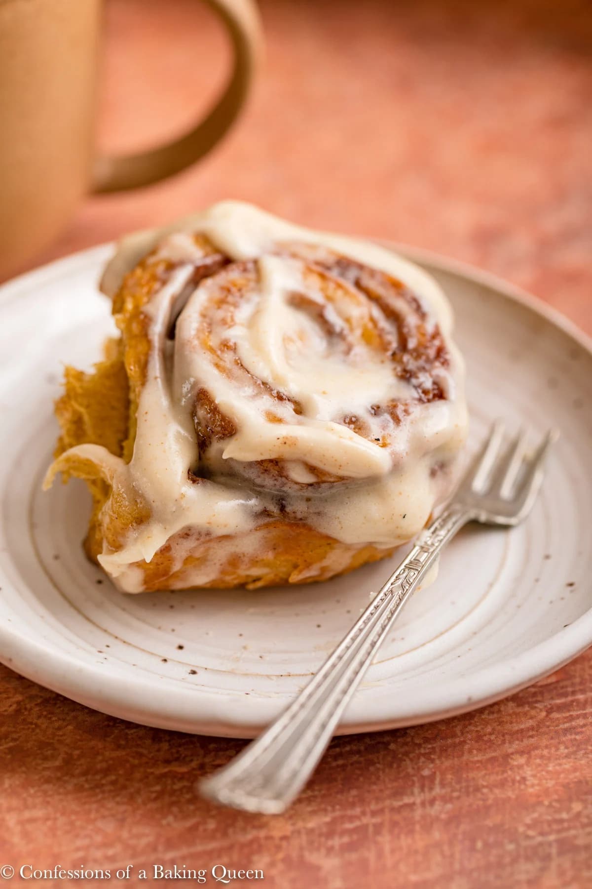 Pumpkin Cinnamon Rolls with Brown Butter Cream Cheese Frosting