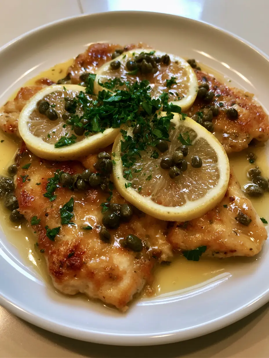Chicken Piccata with Lemon Butter Sauce and Capers