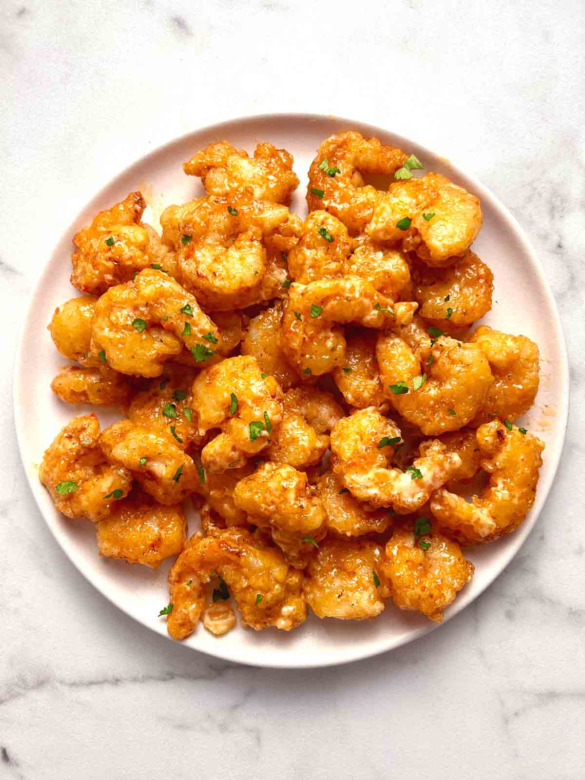 Bang Bang Shrimp with Crispy Cornstarch Crust and Sweet Chili Mayo