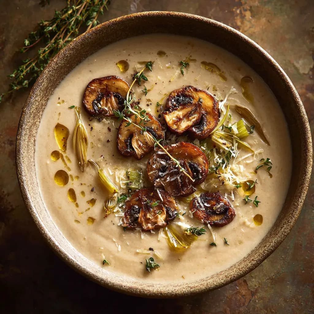 Creamy Vegetable Soup with Roasted Cauliflower and Yukon Gold Potatoes