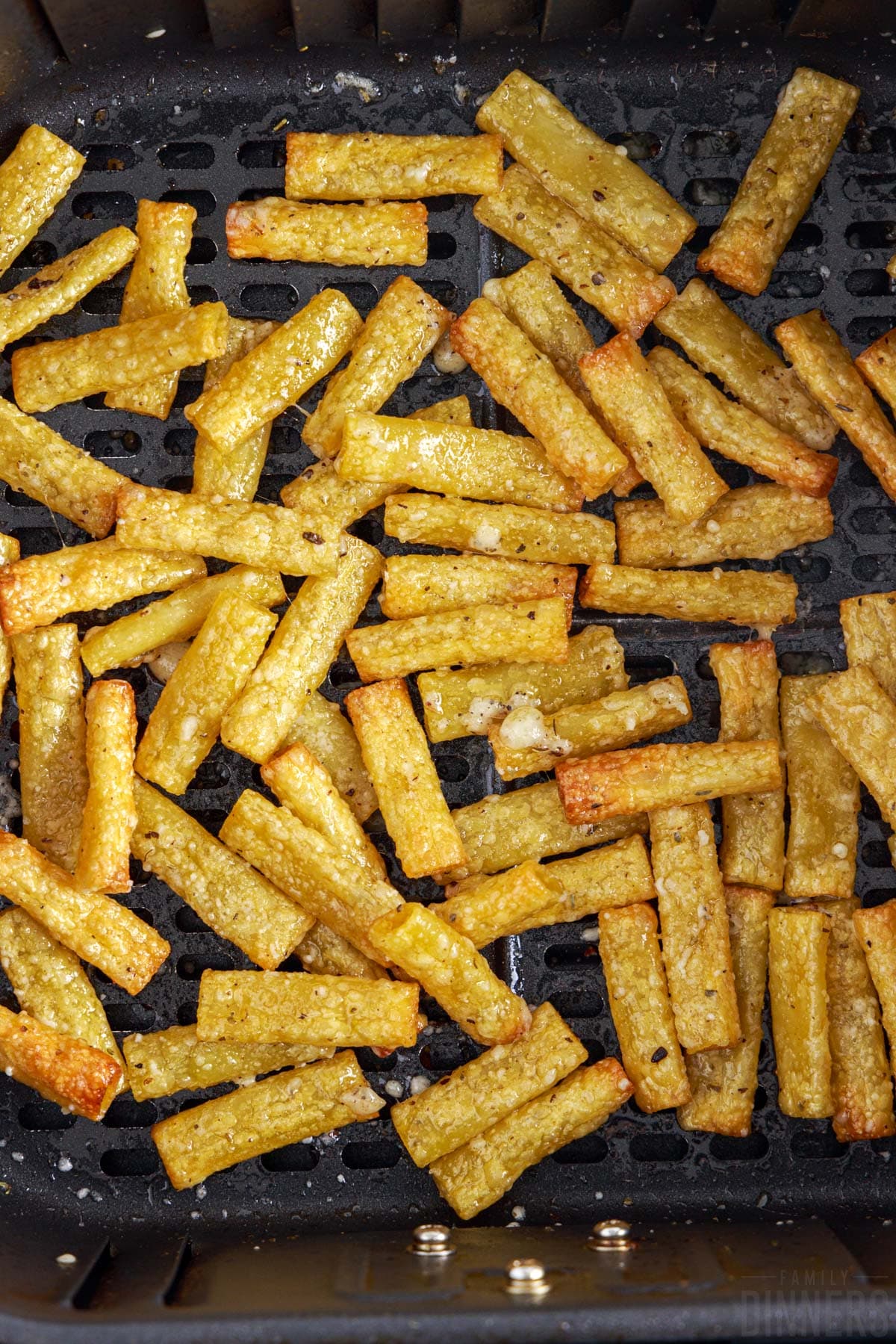 Air Fryer Pasta Chips With Parmesan and Italian Seasoning