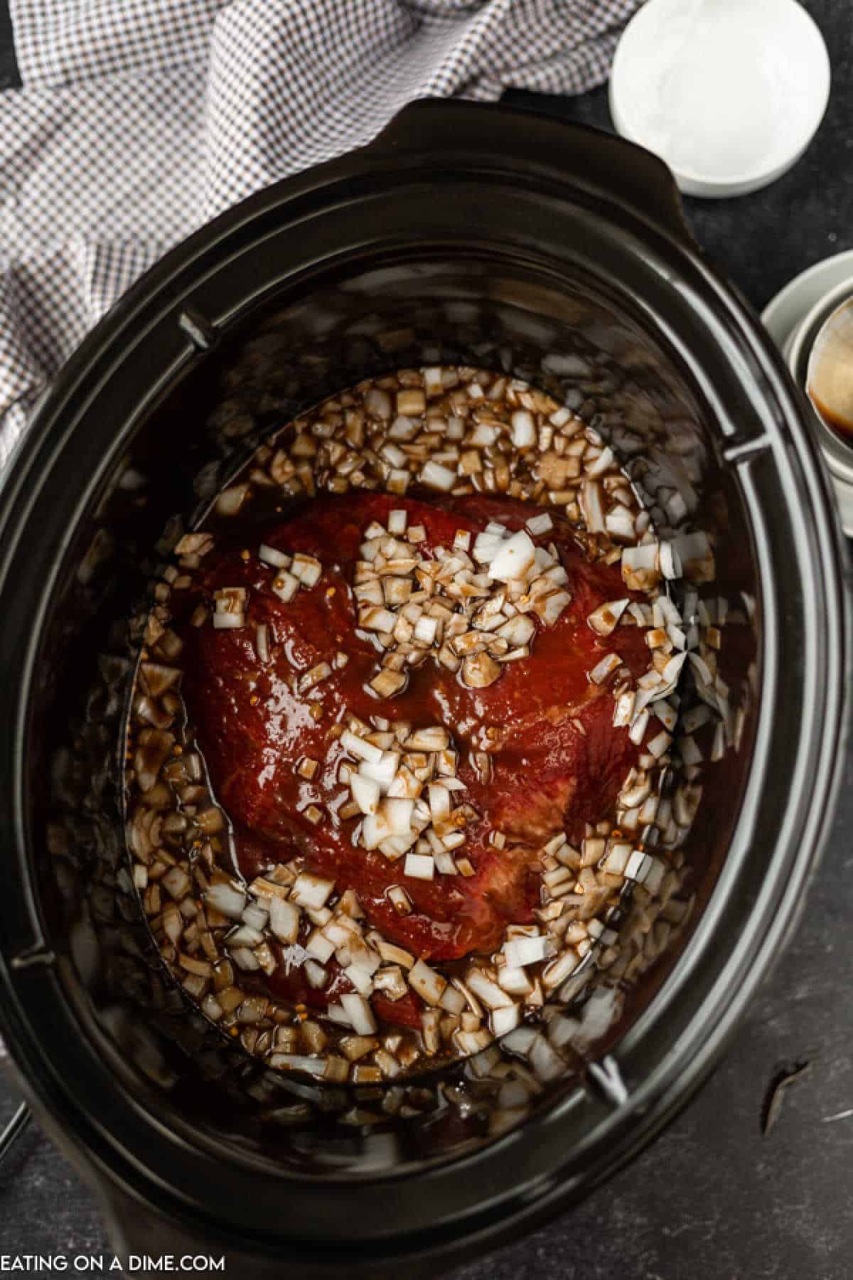 Slow Cooker Korean Beef: Tender Sweet-Savory Shredded Flank Steak