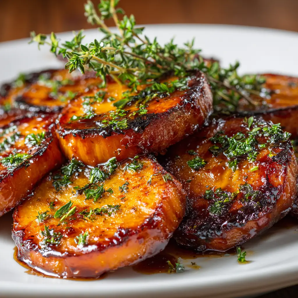 Melting Sweet Potatoes with Buttery Brown Sugar Glaze