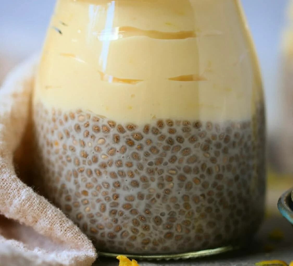 Lemon Vanilla Chia Pudding With Tart Coconut Lemon Layers
