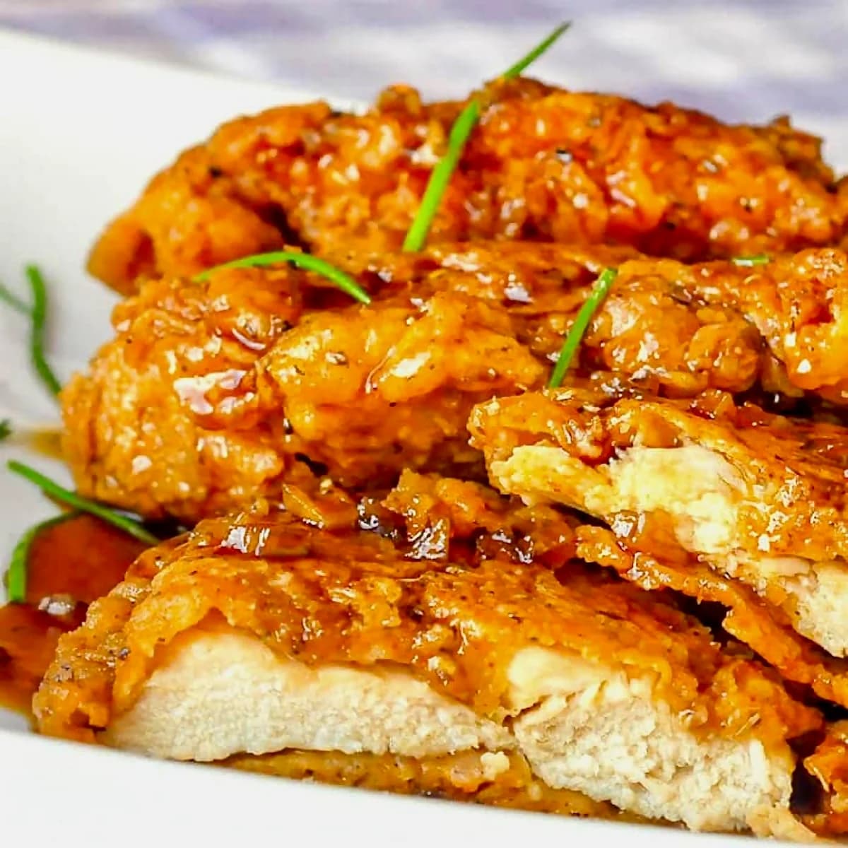 Double Crunch Honey Garlic Chicken Breasts with Crisp Spiced Coating