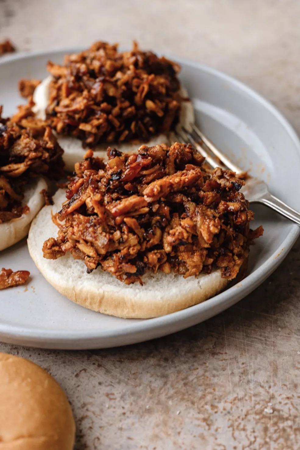 BBQ Tofu Pulled Pork with Sticky Smoky Sauce