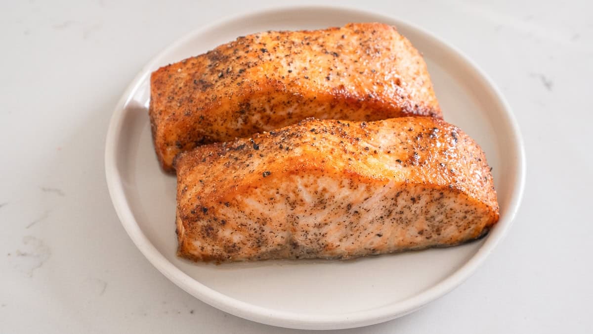 Salmon Sushi Bake with Creamy Sriracha Crab and Furikake Rice