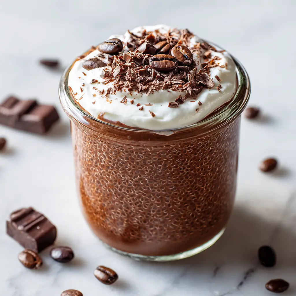 Mocha Chia Pudding with Coffee and Cocoa