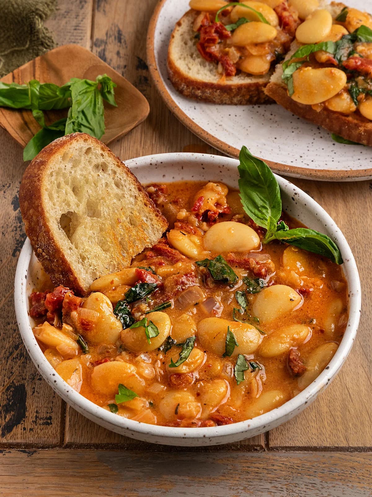 Tuscan Marry Me Butter Beans with Creamy Sun-Dried Tomato Sauce