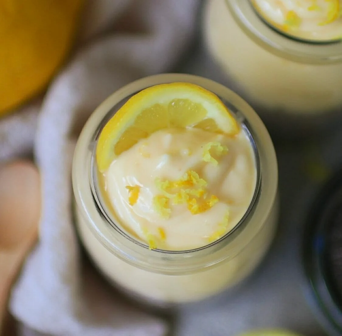 Lemon Vanilla Chia Pudding With Tart Coconut Lemon Layers