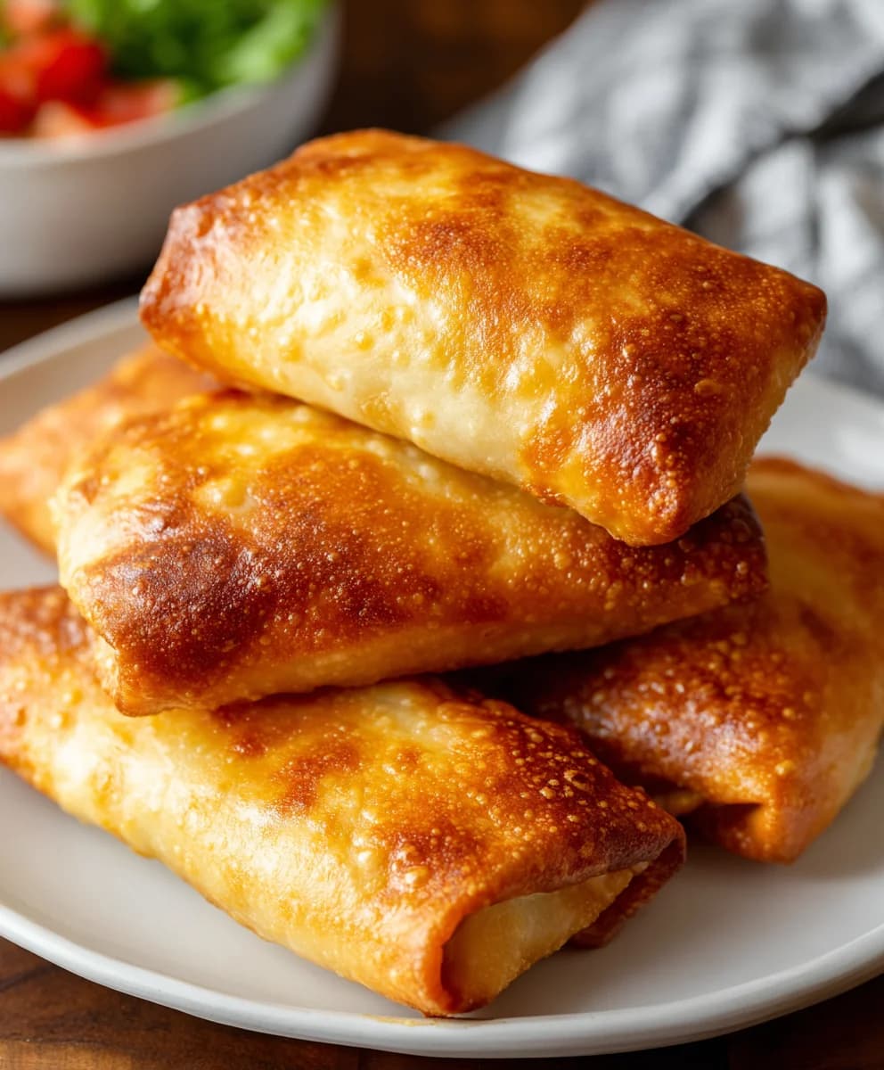 Loaded Cheesy Beef Chimichangas with Crispy Golden Tortillas